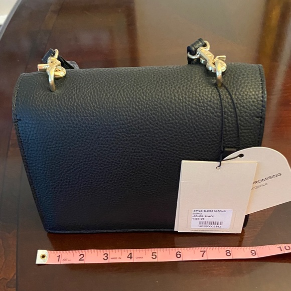 Angela Roi Eloise black vegan satchel crossbody - Picture 3 of 10